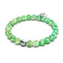 Emerald | .925 Sterling Silver | Firefly Glass Watercolor Bracelet